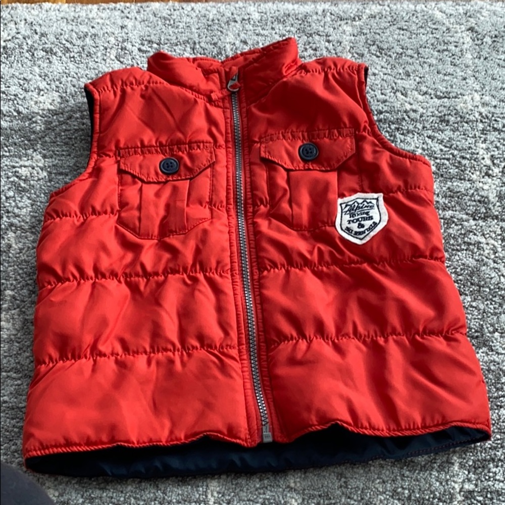 Boy’s light weight Oshkosh red vest